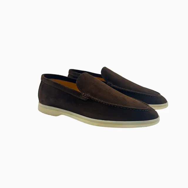 Sandro Barbera 797-24 Mocassino Uomo Moka in Camoscio