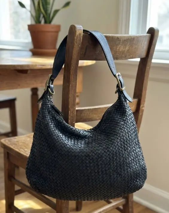 Sandro Barbera Borse BASY55861 Borsa Pelle Intrecciata Nero