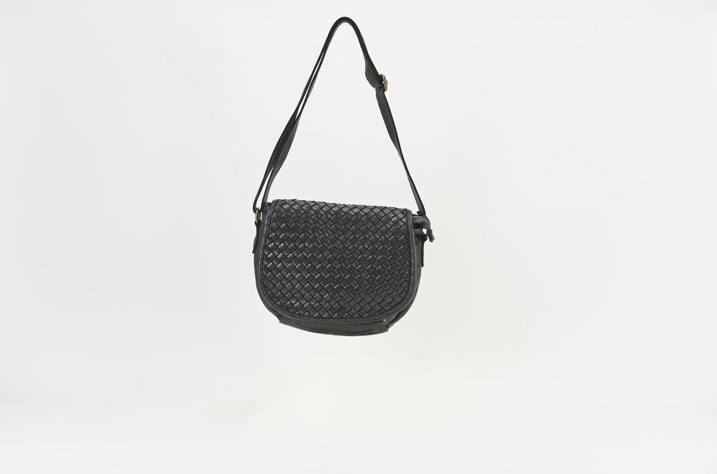 Sandro Barbera BABT39 borsa pelle nero intreccio 24x20x7