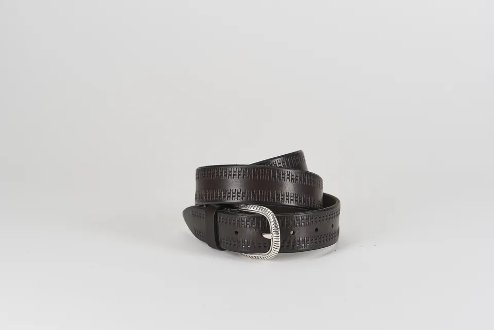 Sandro Barbera 010 35 cintura cuoio moro 4 cm