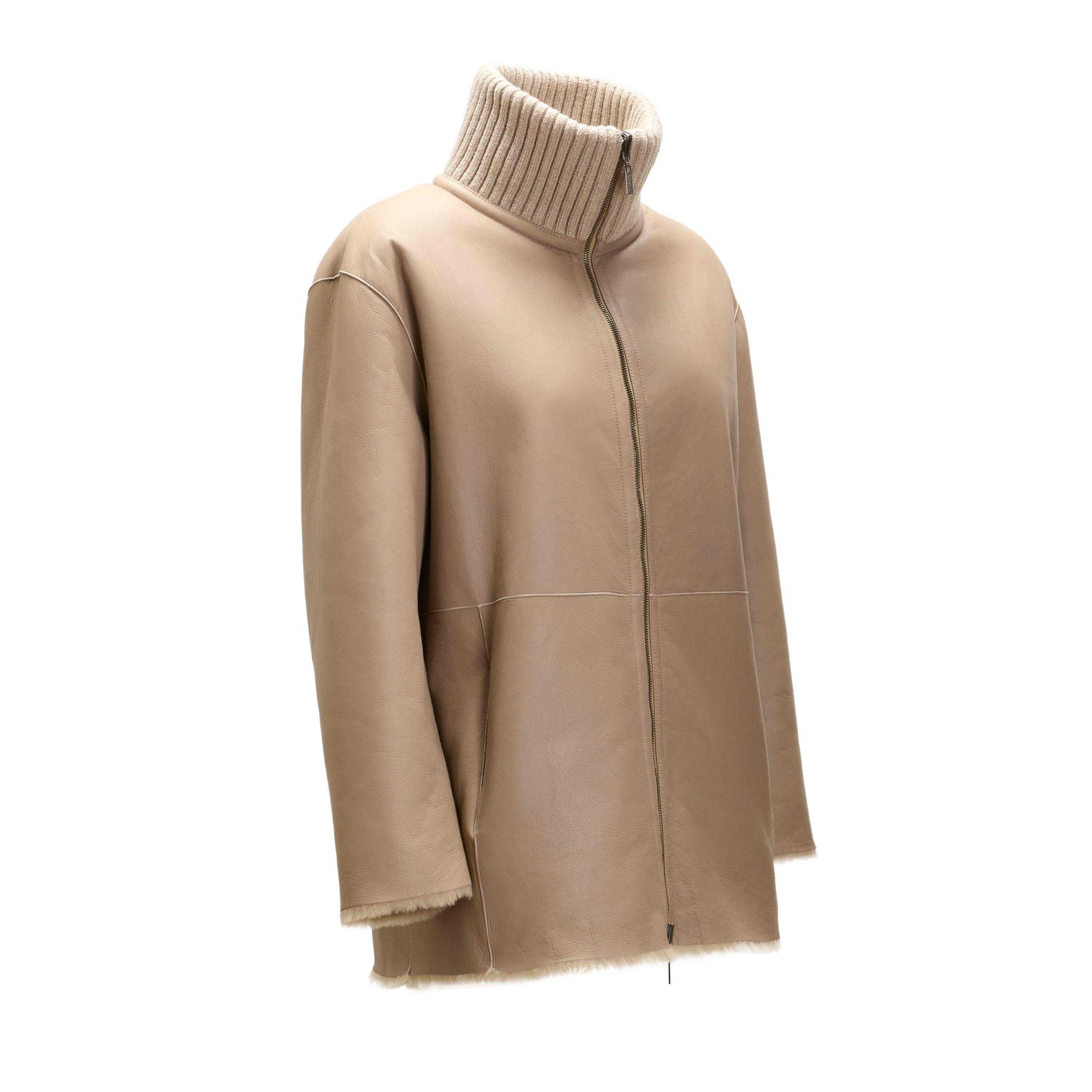 F.lli Rossetti Cappotto Shearling Reversibile Sabbia 98416
