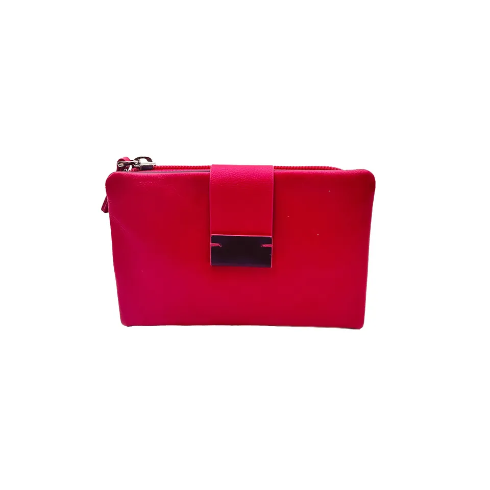 Sandro Barbera 6046 Portafoglio Donna Rosso Blu Pelle