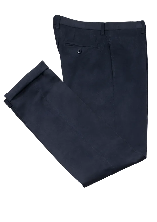 Stefano Bemer Trousers SV3060 Pantaloni twill blu