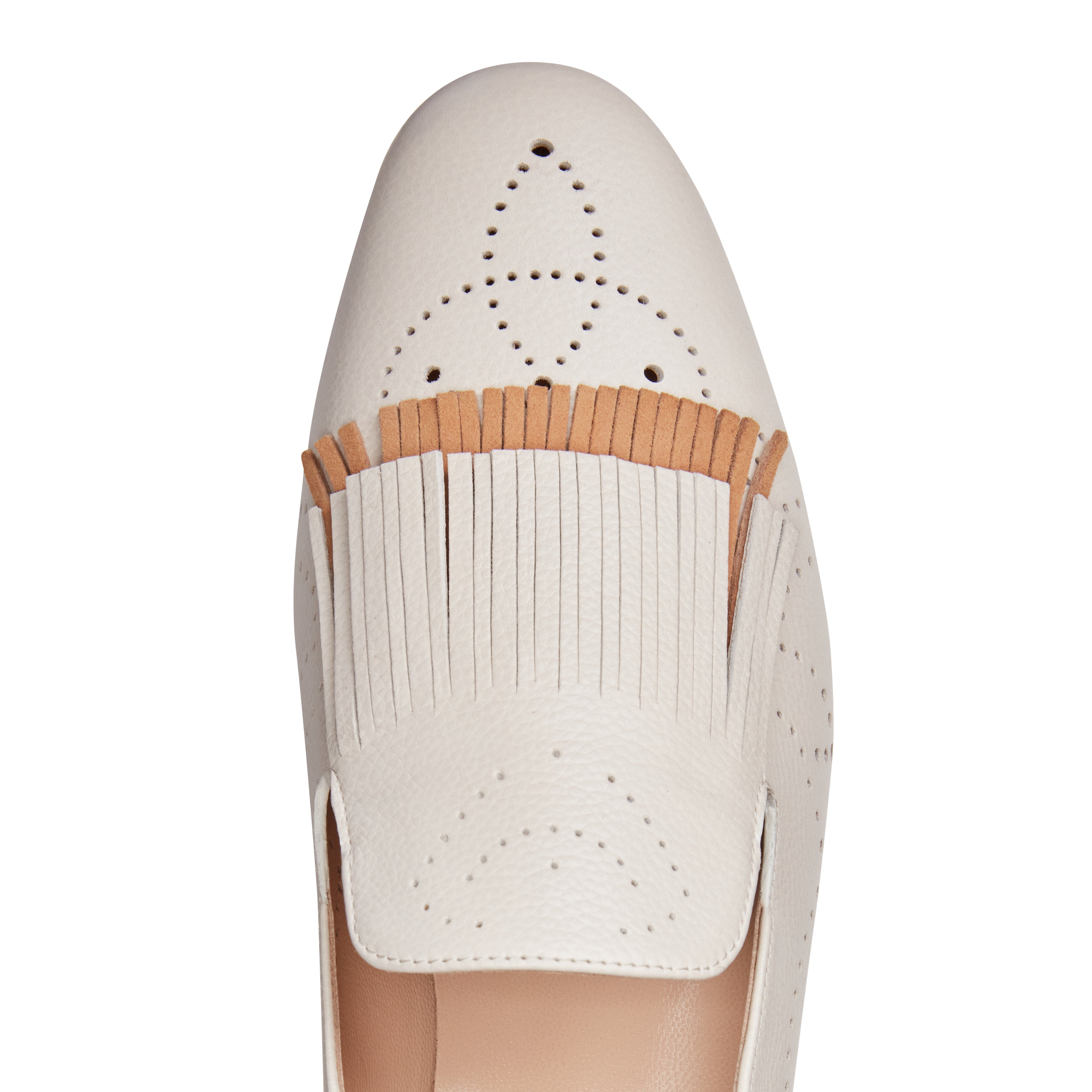 F.lli Rossetti Hobo Slipper Pelle Avorio Suola Cuoio