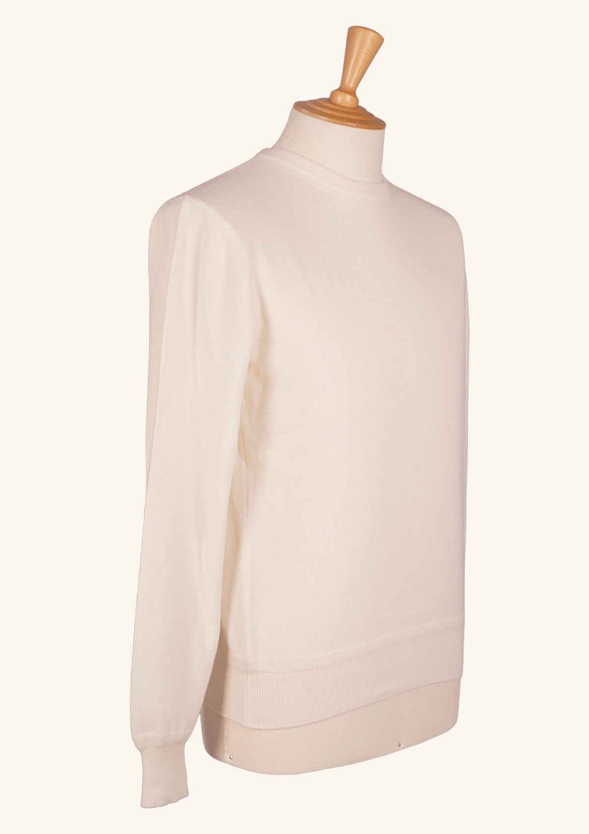Stefano Bemer Knitwear W26SB200 maglione cashmere crema