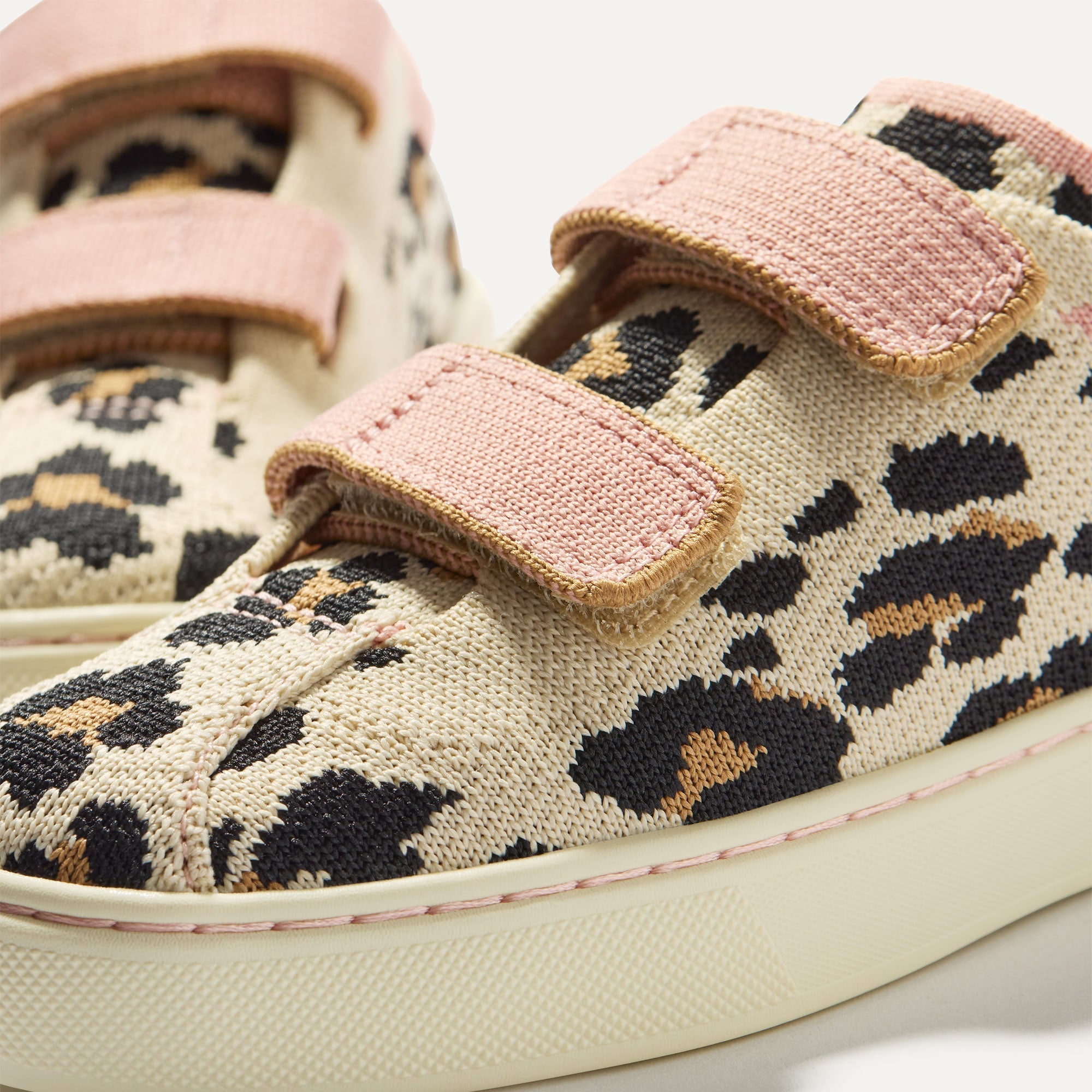 Rothy's The Kids Strap Sneaker scarpe bimba Cat Blush leopardo