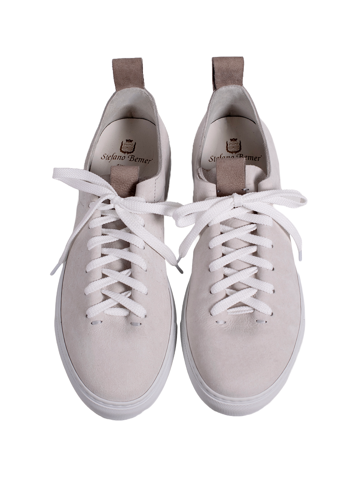 Stefano Bemer Wholecut Modello1 sneakers panna pelle kudu