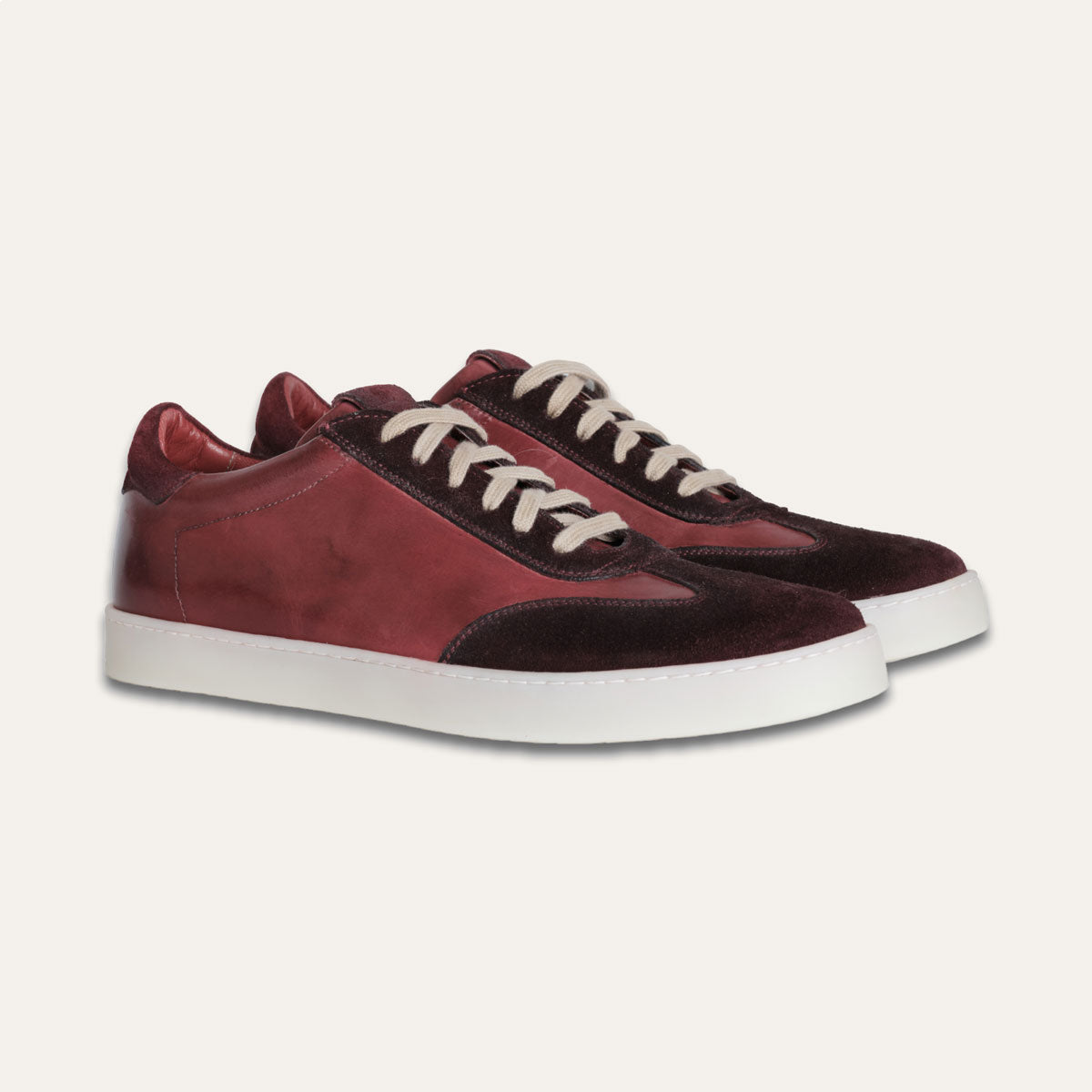 Dellovo Decameron sneakers uomo amarone pelle