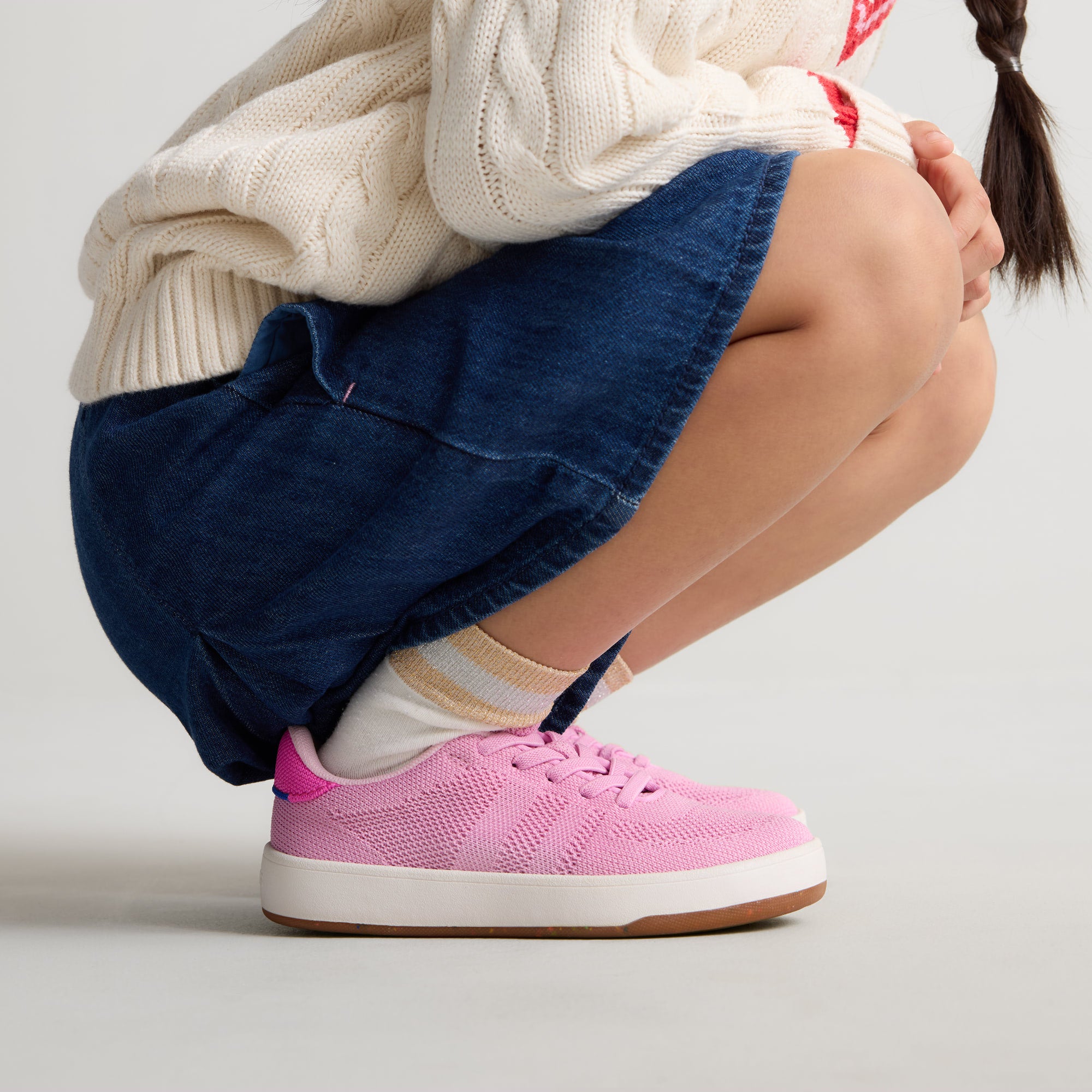 Rothy's Kids Stretch Sneaker scarpe bimba Bubble Pop rosa slip on