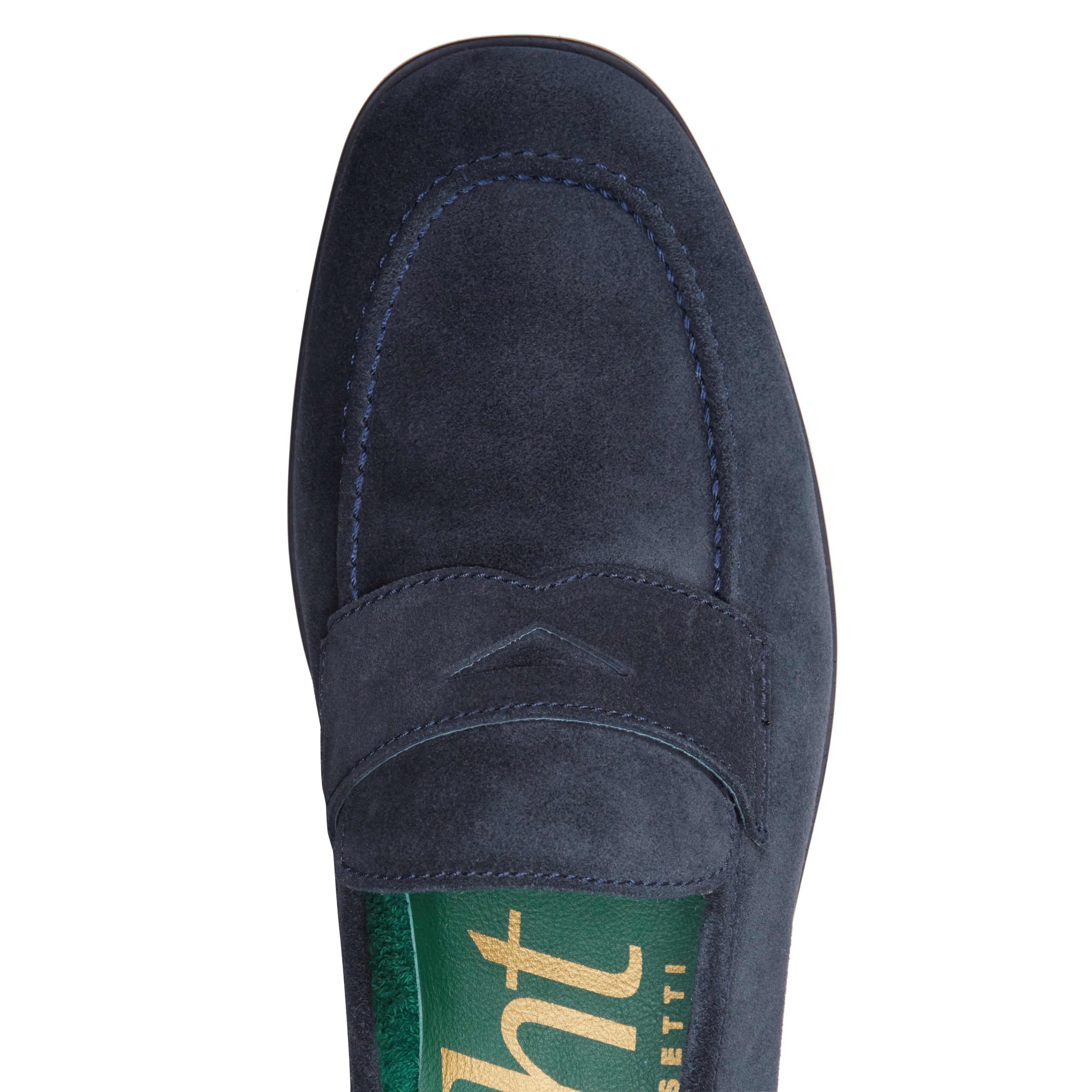 F.lli Rossetti Mocassino Yacht 51930 suede blu uomo