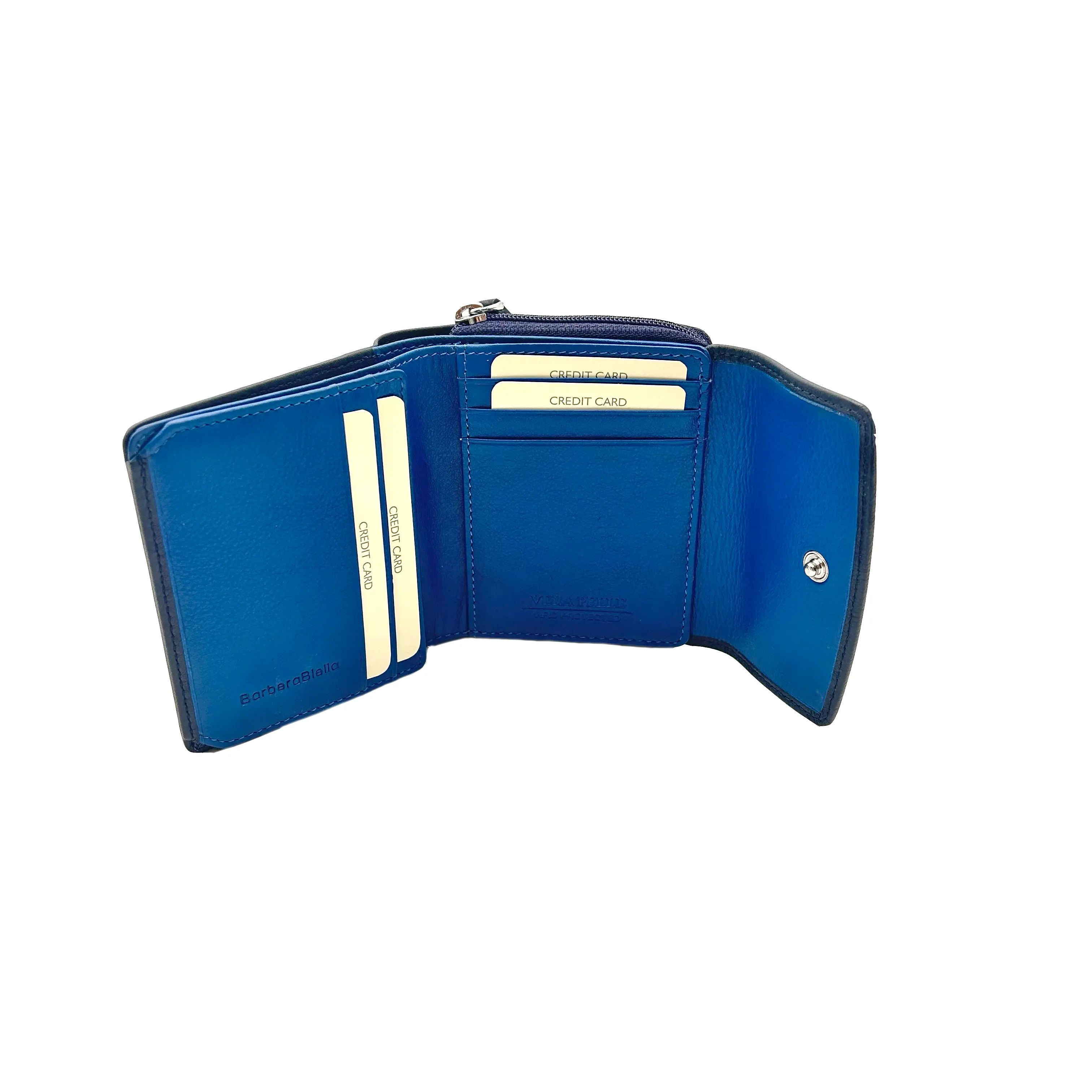 Sandro Barbera & Figli 8846 portafoglio donna blu royal piccolo