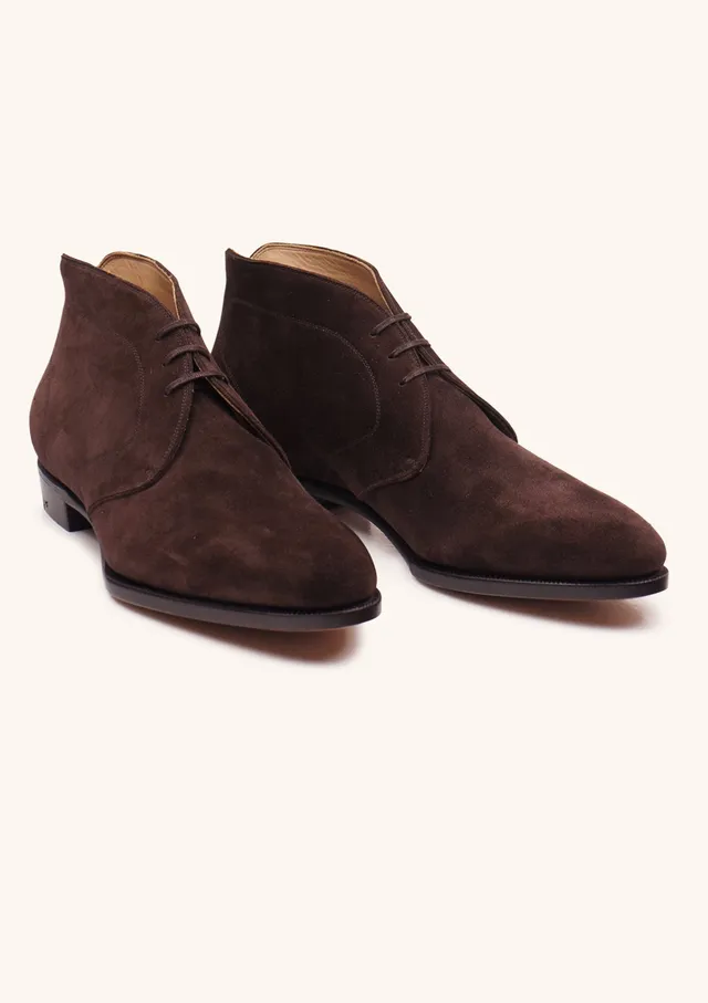 Stefano Bemer Boots E7000 stivaletti chukka camoscio marrone