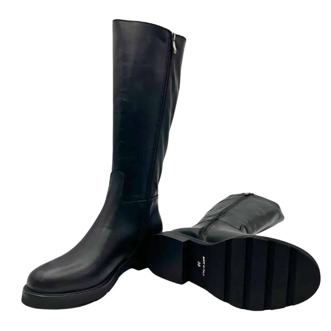 Sandro Barbera Alice 2 Stivale Donna Nero al Ginocchio