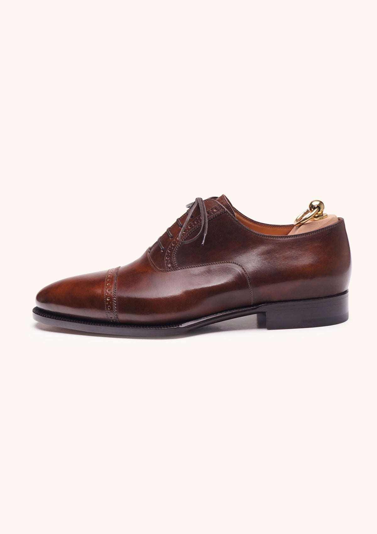 Stefano Bemer Oxfords C6376 scarpe marroni pelle museum