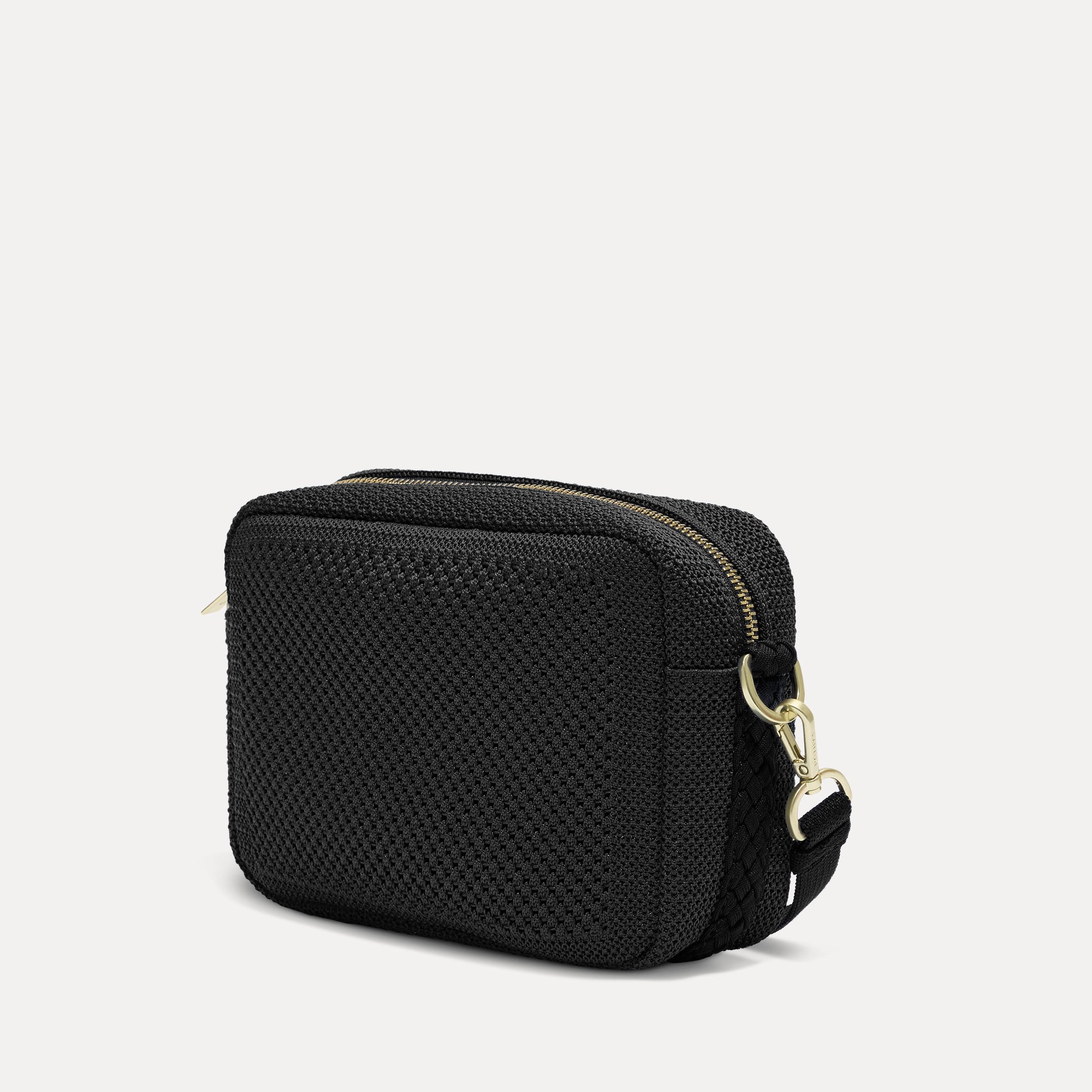 Rothy's The Crossbody Camera Bag borsa tracolla Black Licorice Open-Knit