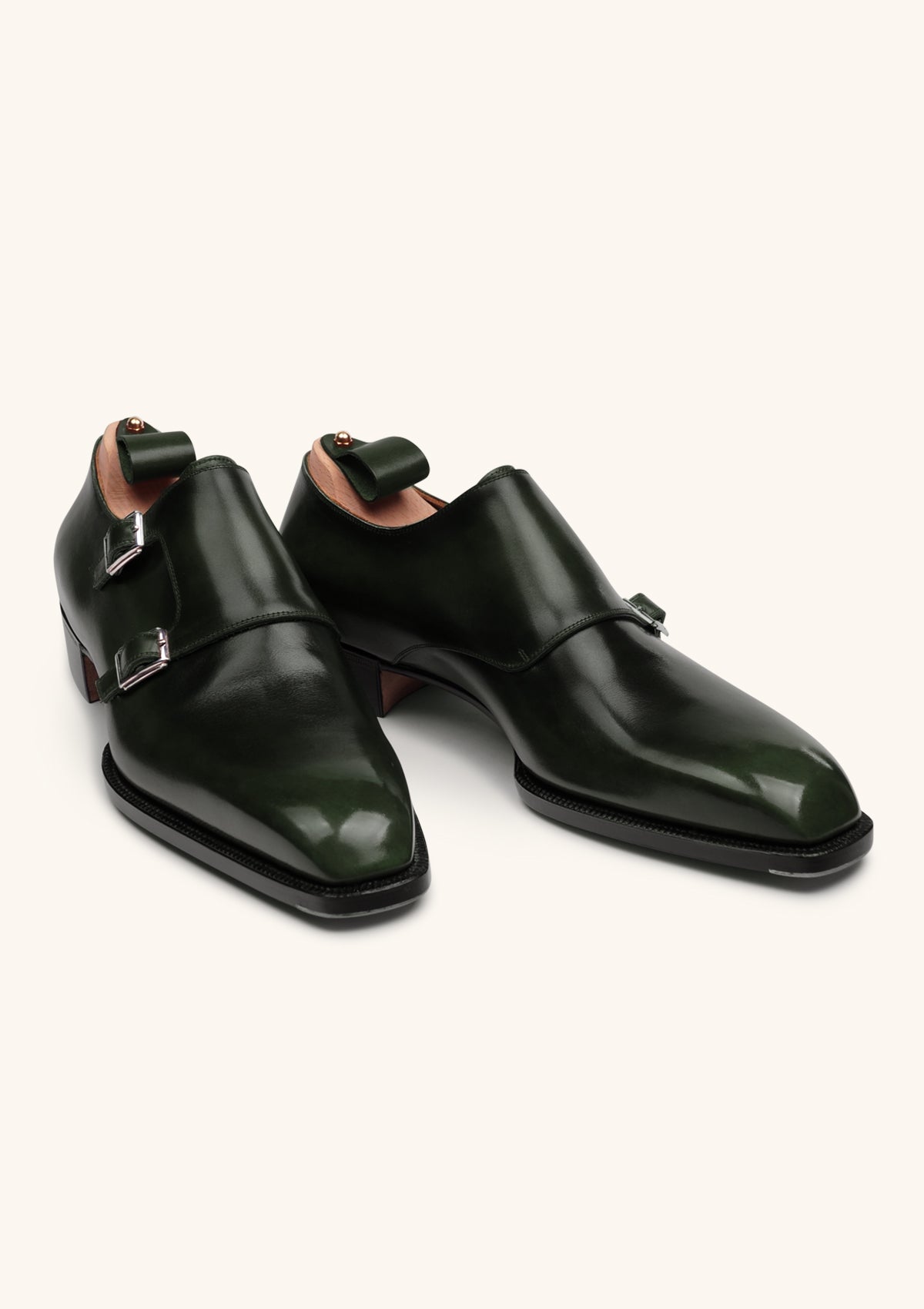 Stefano Bemer Monks T2306 scarpe double monk verde