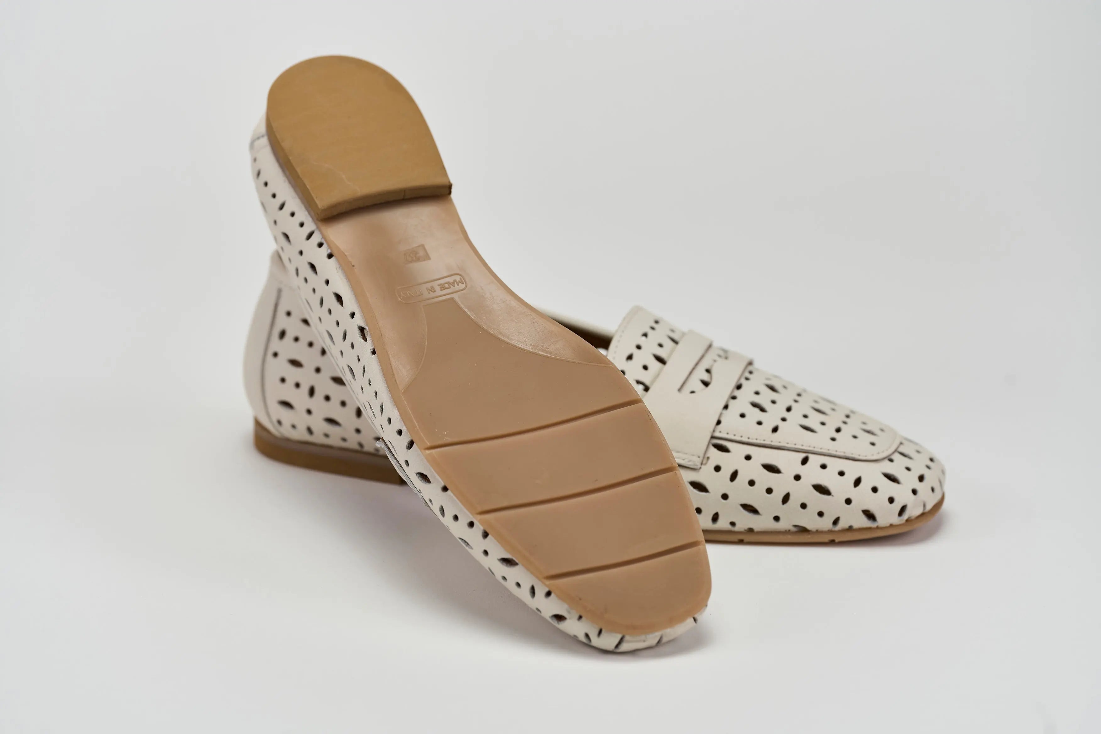 Sandro Barbera Ambra 11 mocassino donna nappa latte