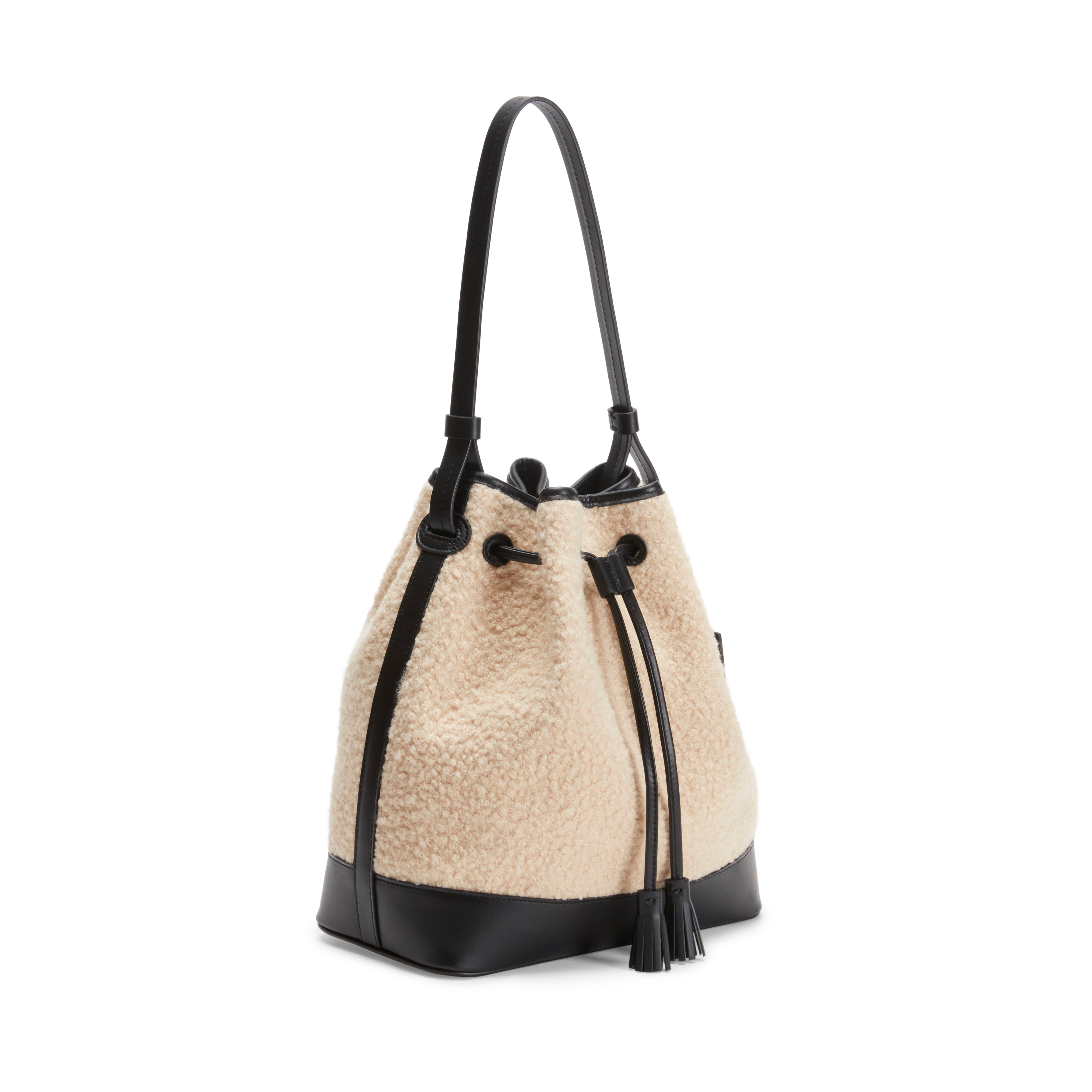 F.lli Rossetti Royal 84895 Borsa Secchiello Avorio Nero