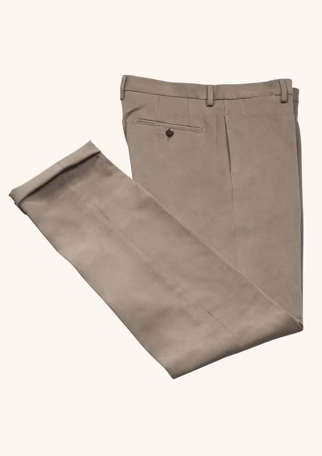Stefano Bemer Trousers SV3065 pantaloni cotone taupe