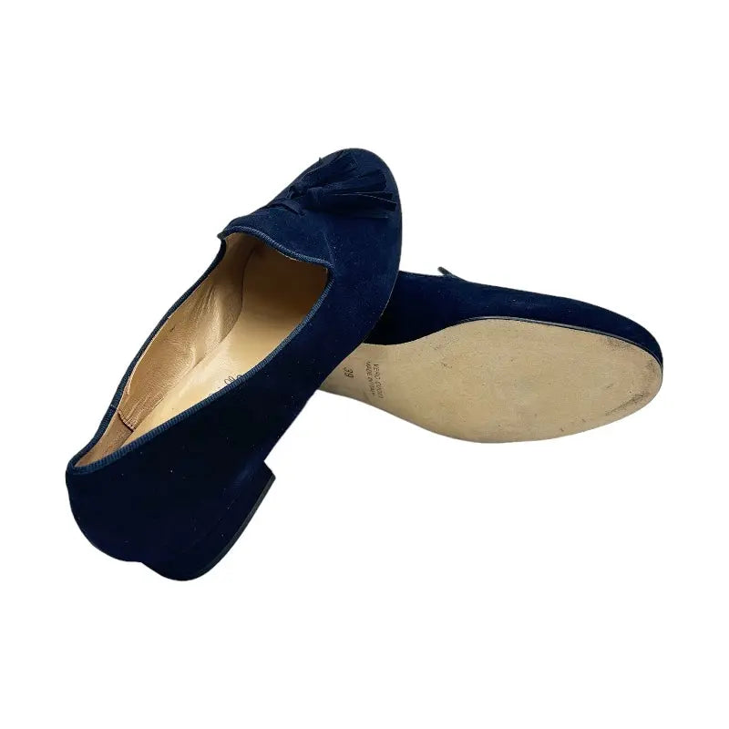Sandro Barbera AC24 mocassino donna blu pelle tacco 20
