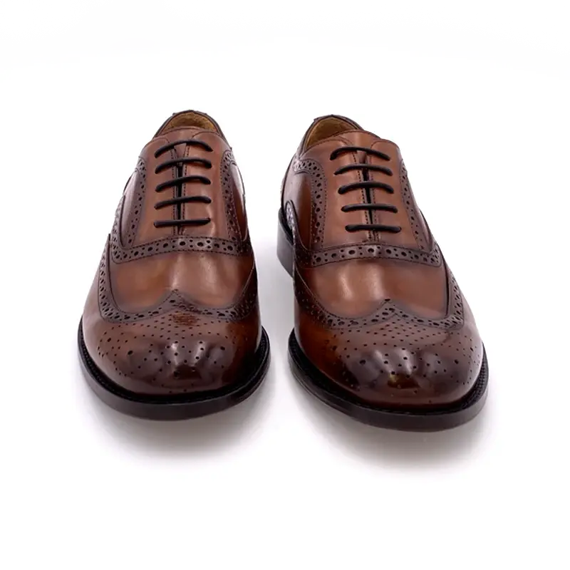 Sandro Barbera 44205 Oxford Uomo Marrone tinta a mano brogue