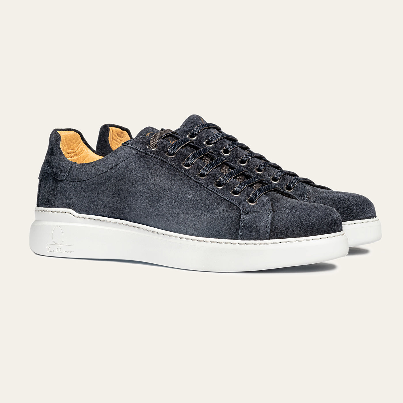 Dellovo Gaiola sneaker camoscio blu suola light
