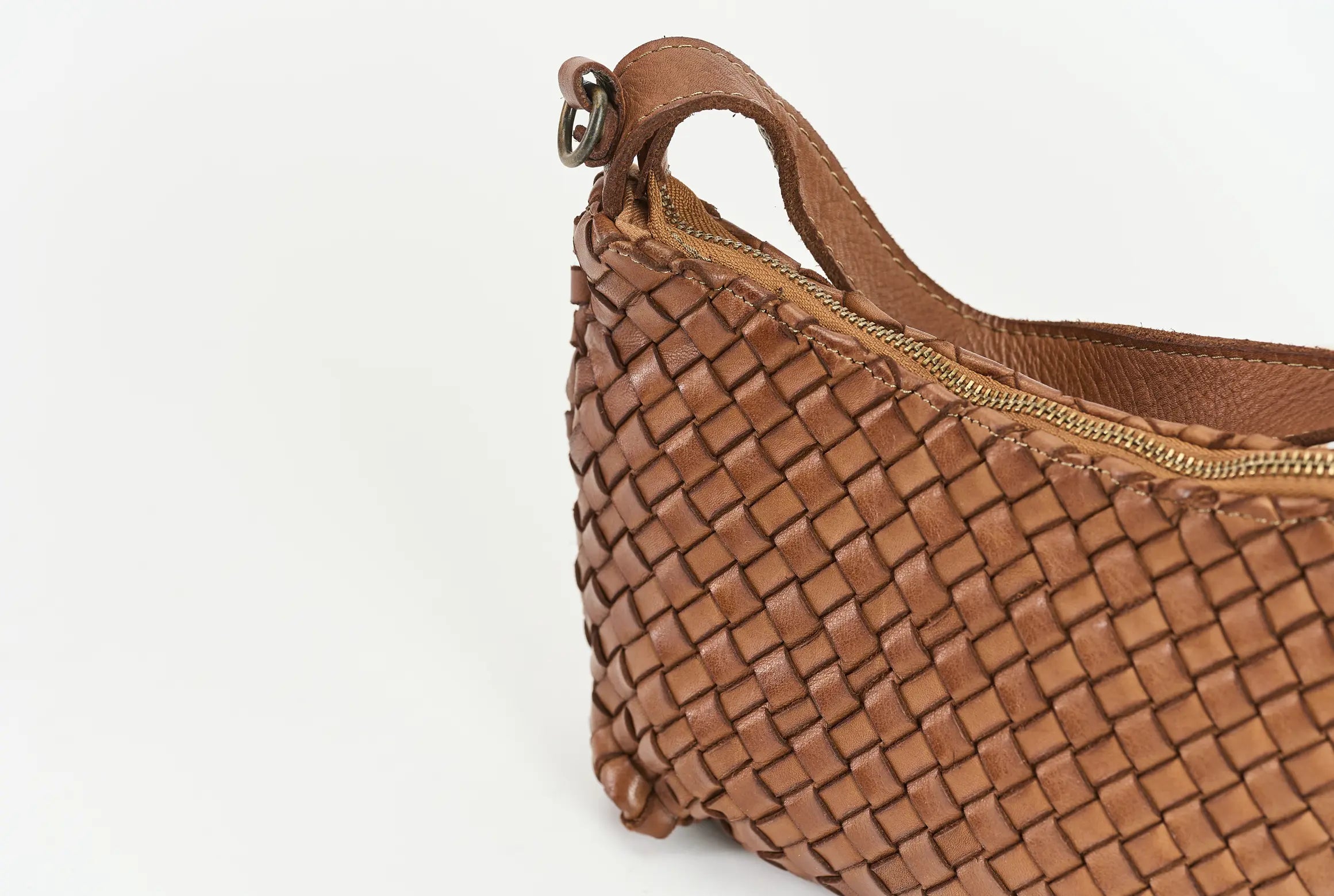 Sandro Barbera 2034 borsa intreccio cuoio 23x18x5 cm