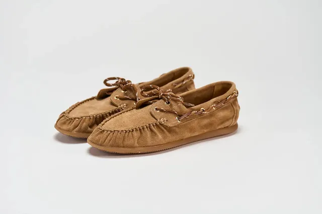 Sandro Barbera Indianina mocassini donna camoscio camel