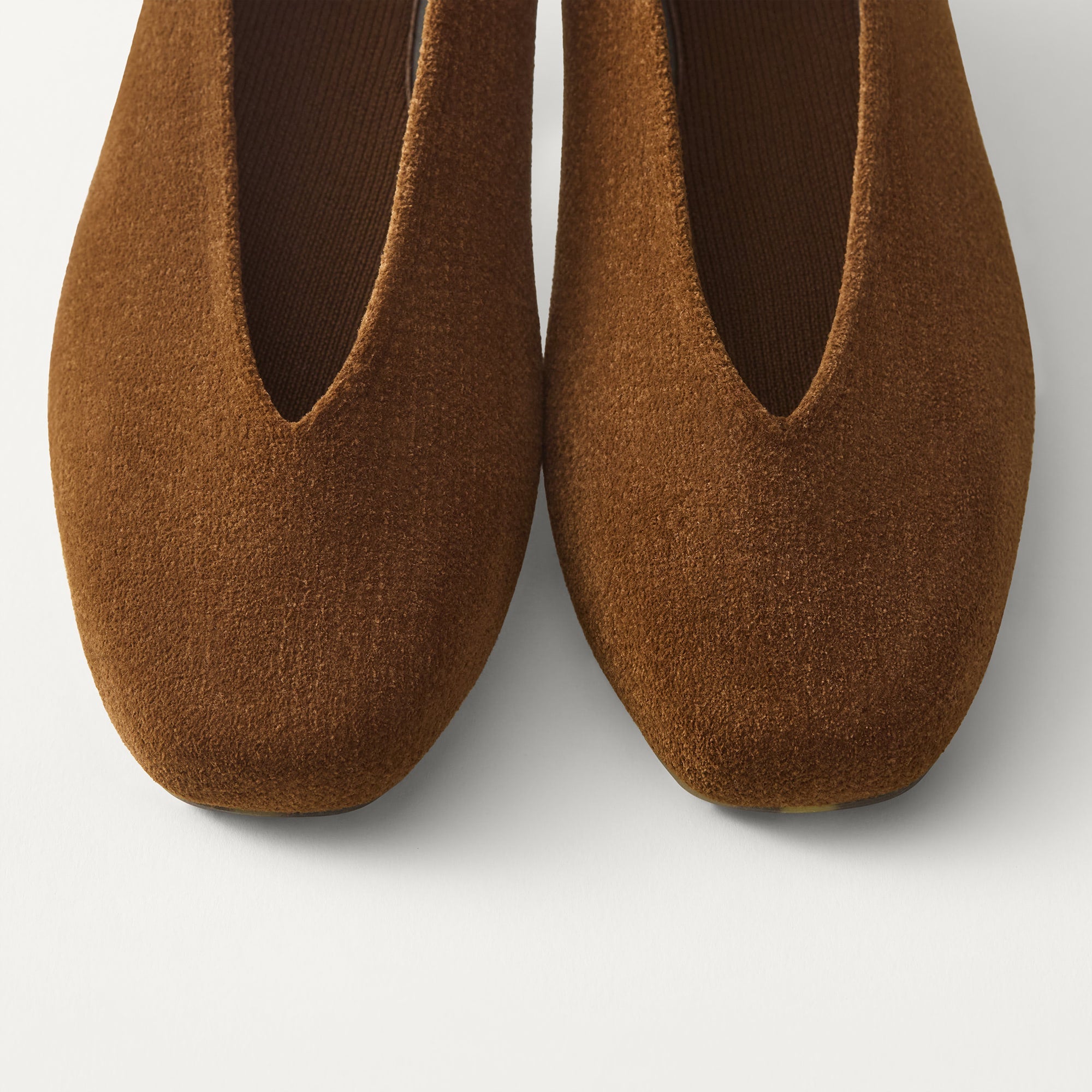 Rothy's The Max Square Ballerina ballerine revelvet russet marrone