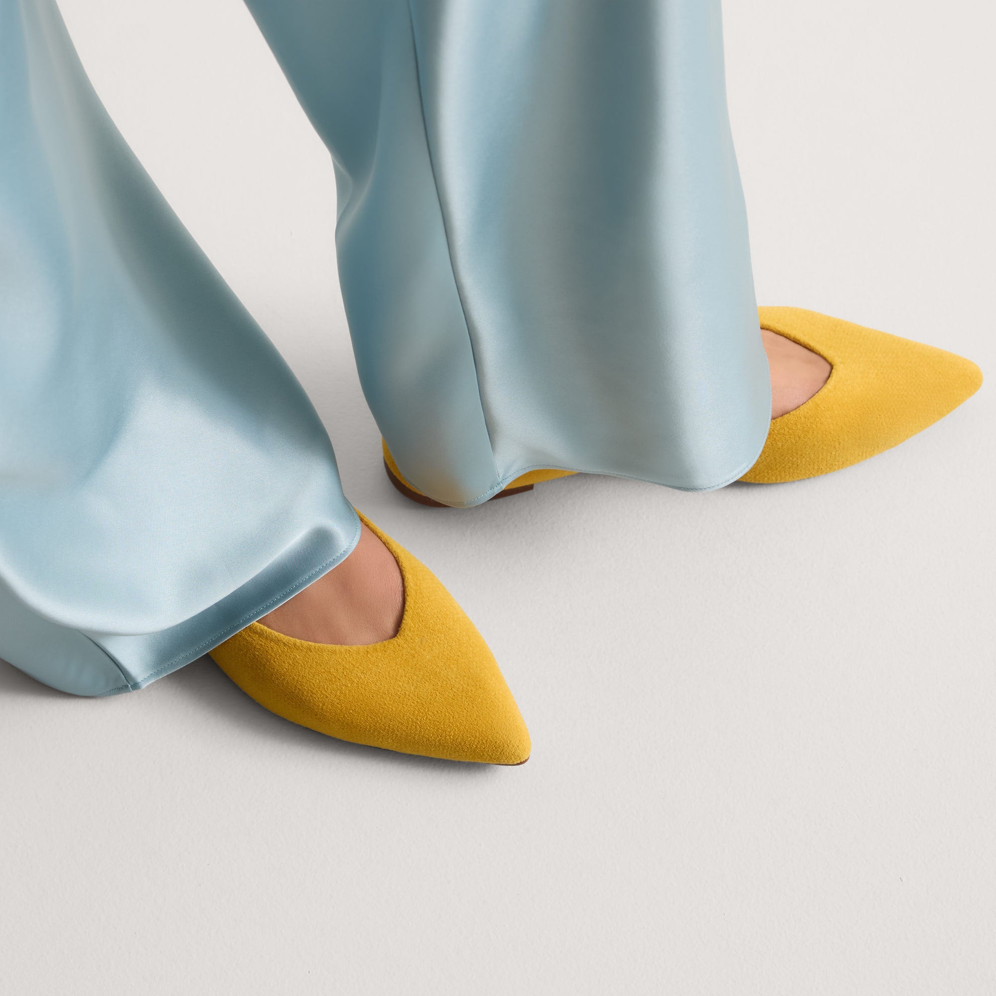 Rothy's The Point III ballerine giallo senape ReVelvet Saffron