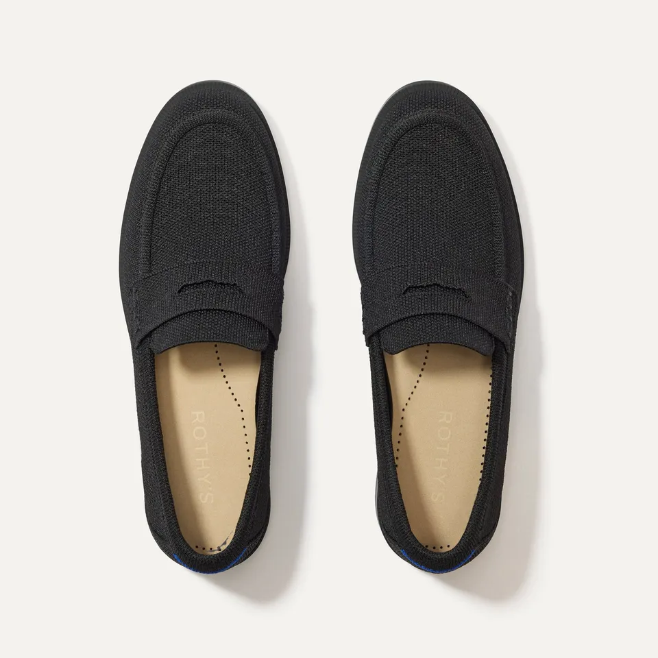 Rothy's The Penny Loafer mocassini donna Black nero classico