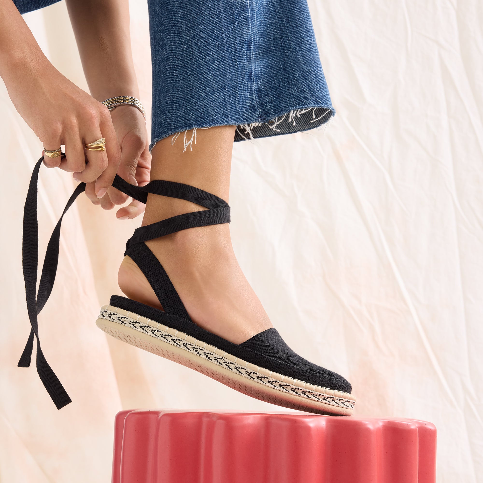 Rothy's The D'Orsay Espadrille ballerine donna Black nero