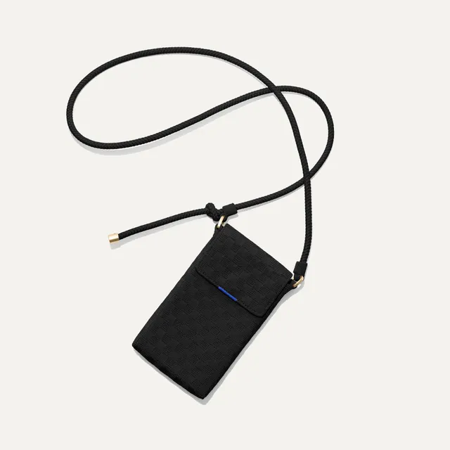 Rothy's The Phone Crossbody borsa a tracolla Black Sand nera