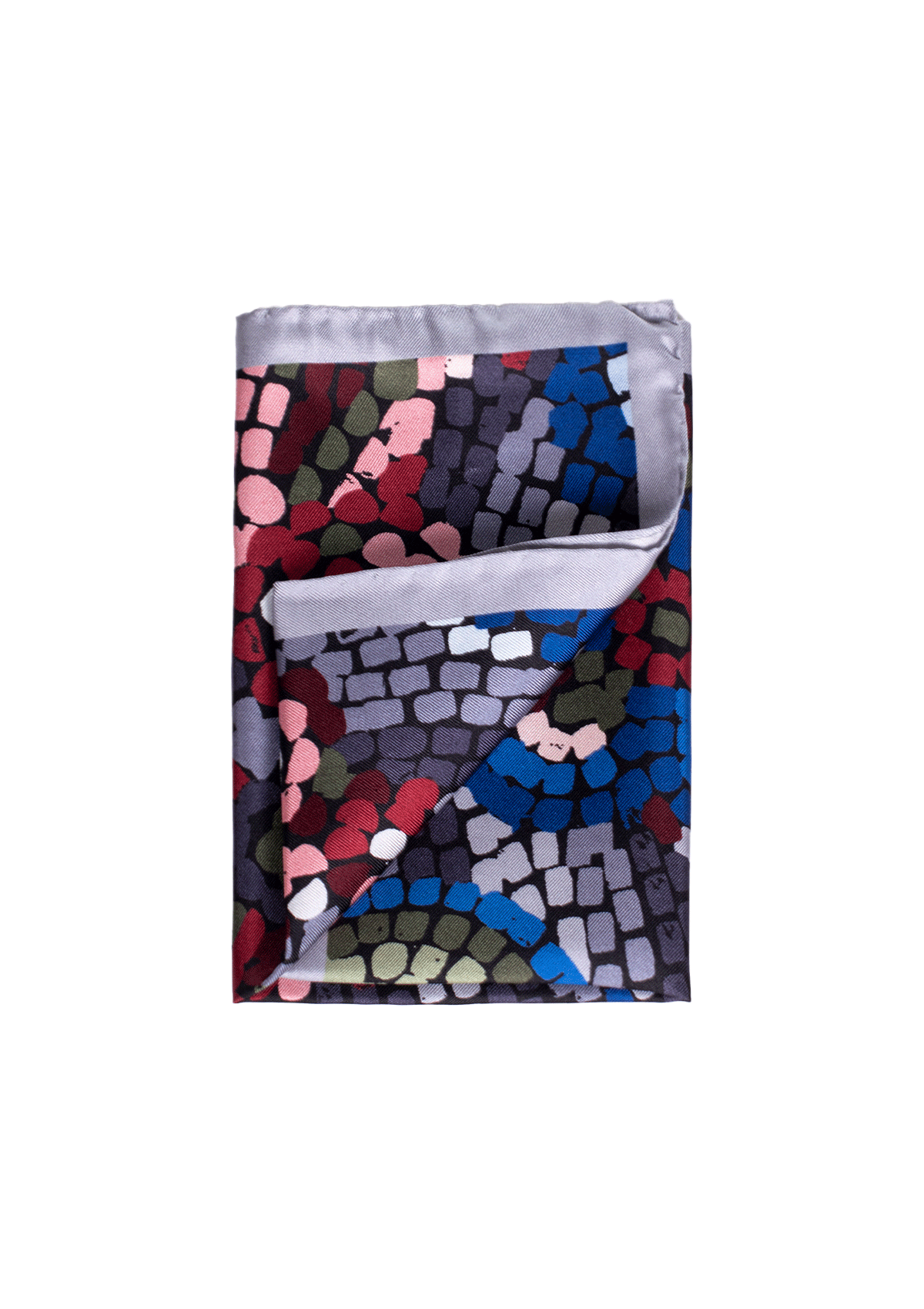 Stefano Bemer Pocket Squares pochette seta mosaico