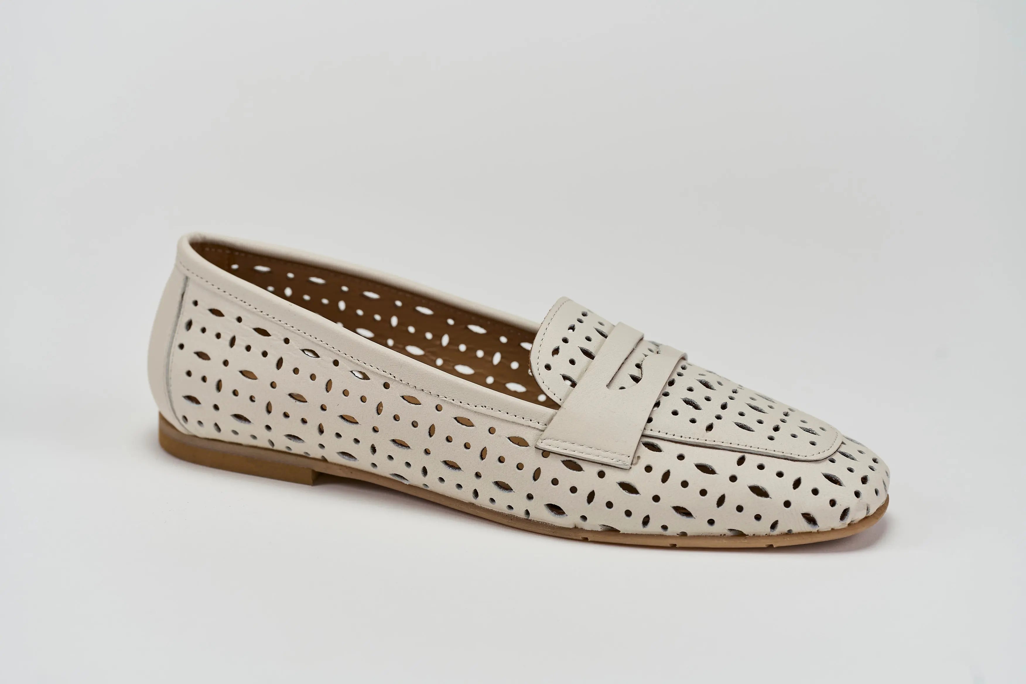 Sandro Barbera Ambra 11 mocassino donna nappa latte