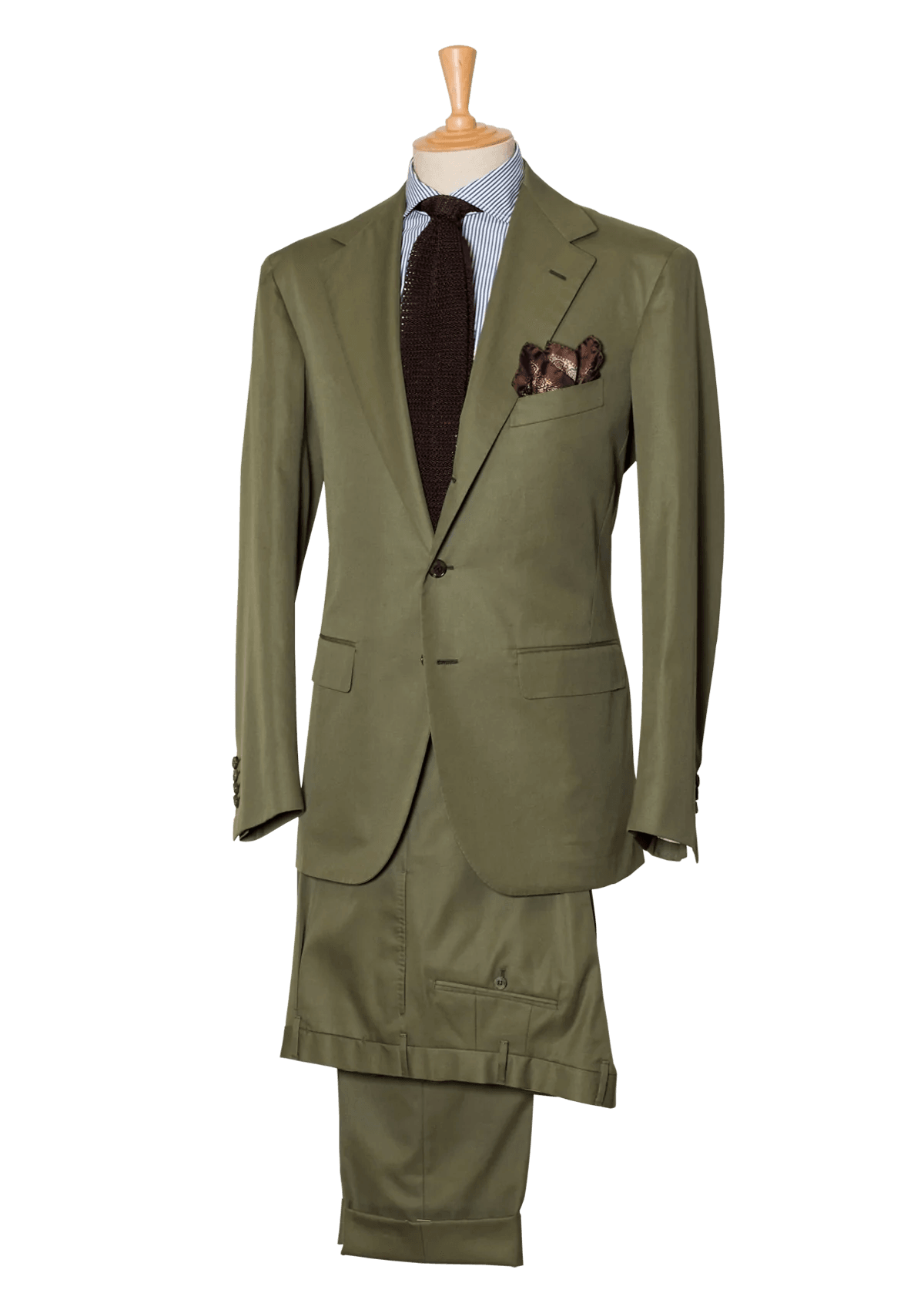 Stefano Bemer Suits SV1008 completo uomo cotone verde 54