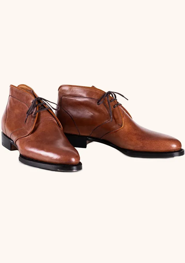 Stefano Bemer Boots T7000V3 Stivali Chukka Marroni Gomma