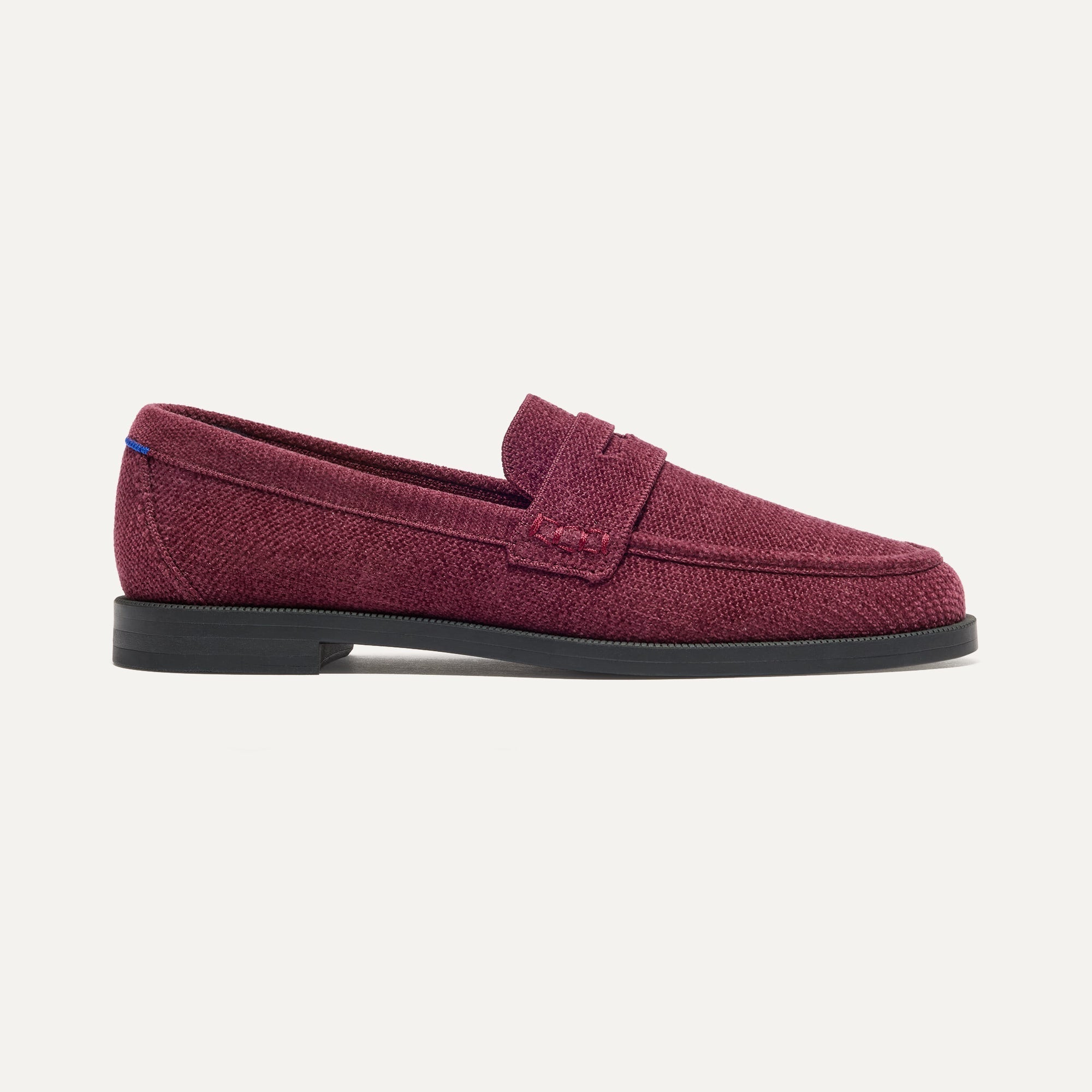 Rothy's The Penny Loafer mocassini ReVelvet Syrah bordeaux