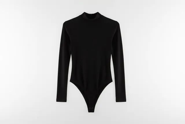 Linea Elle Body Basic Nero collo lupetto maniche lunghe S/M