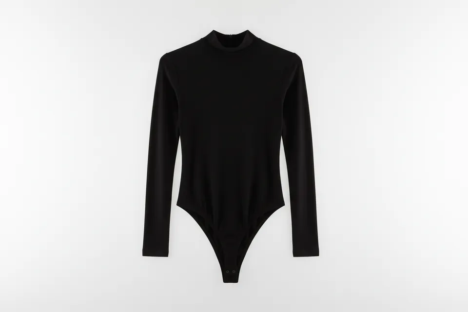 Linea Elle Body Basic Nero collo lupetto maniche lunghe S/M