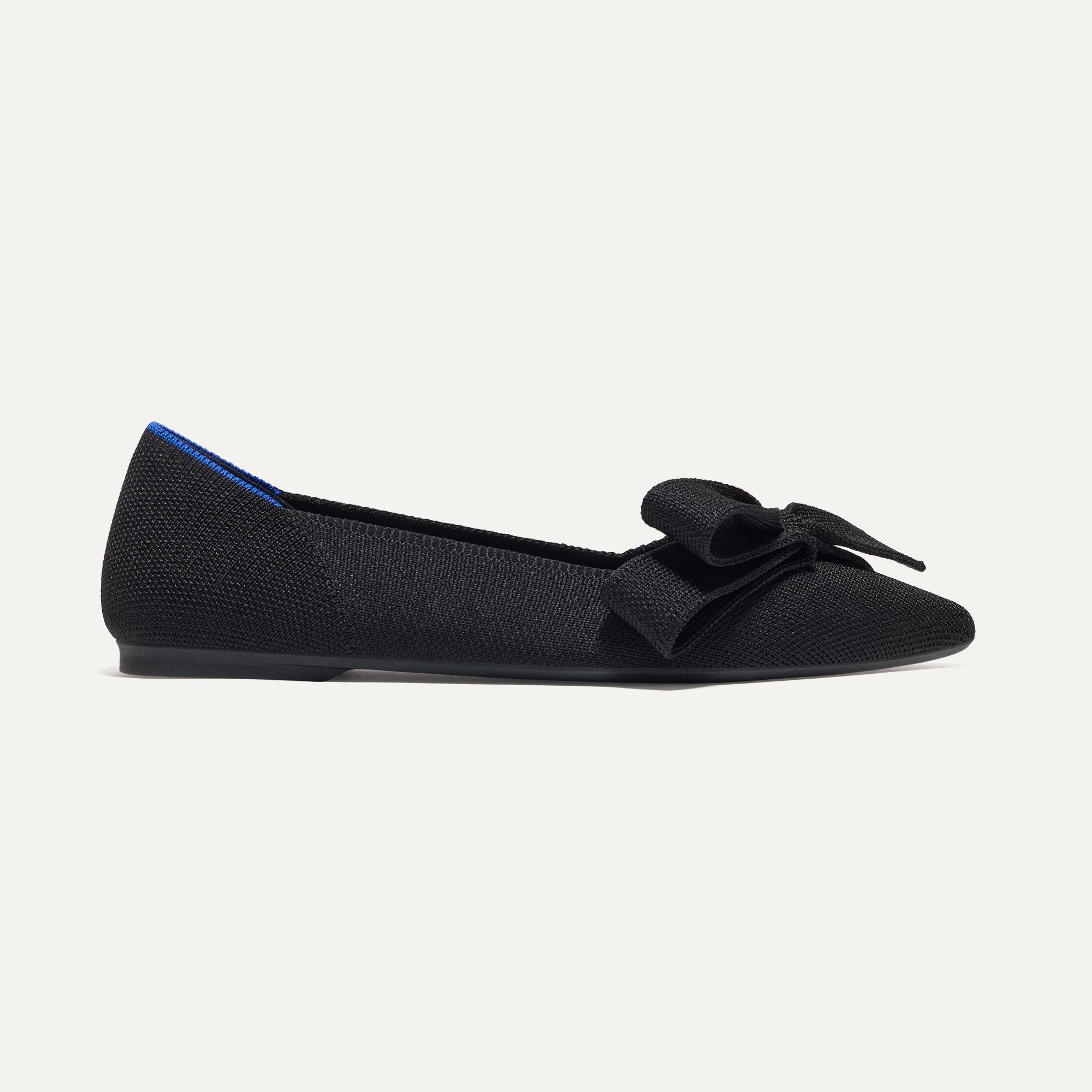Rothy's The Bow Point II ballerine Siren nero fiocco punta