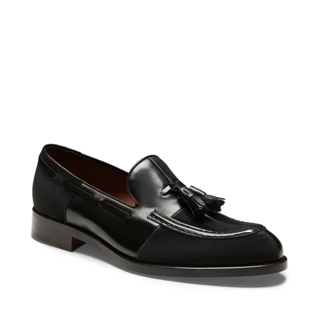 F.lli Rossetti Brera 15267 mocassino nero pelle suede