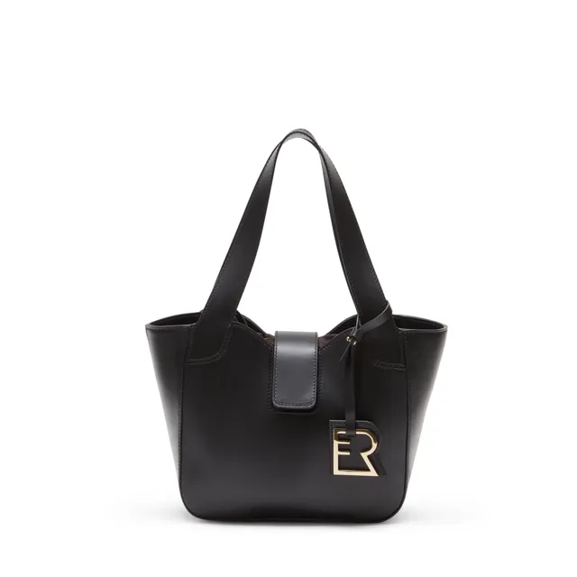 F.lli Rossetti Lisetta Tote Small pelle nera borsa donna