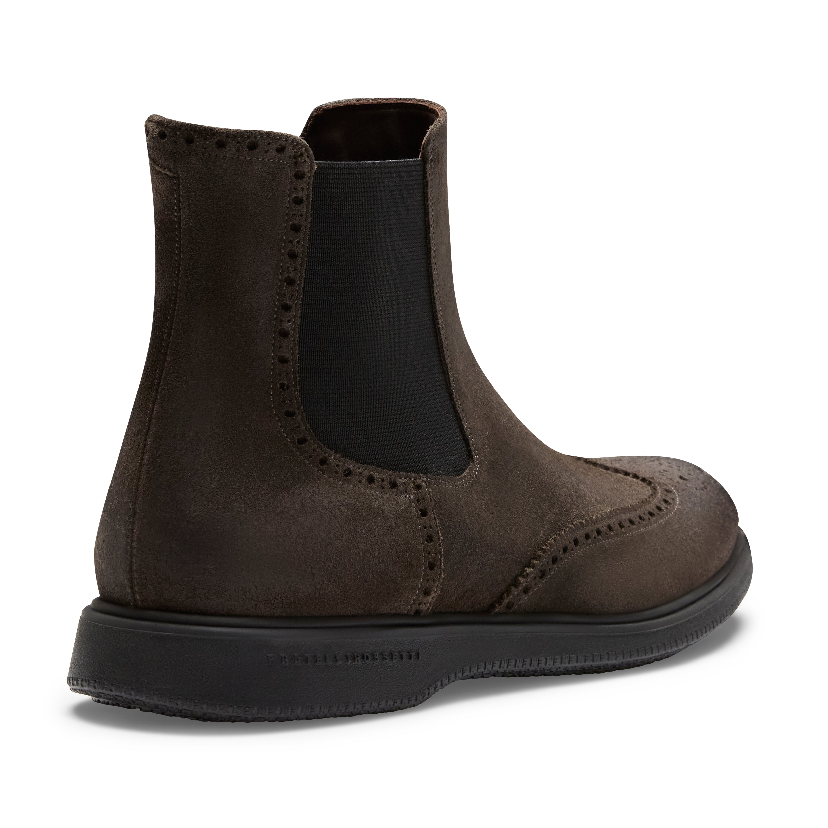 F.lli Rossetti 47509 Chelsea boot brogue suede antracite