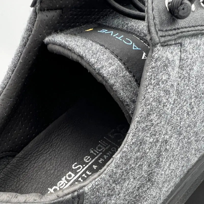 Sandro Barbera Wooly Merino sneaker grigia lana 41
