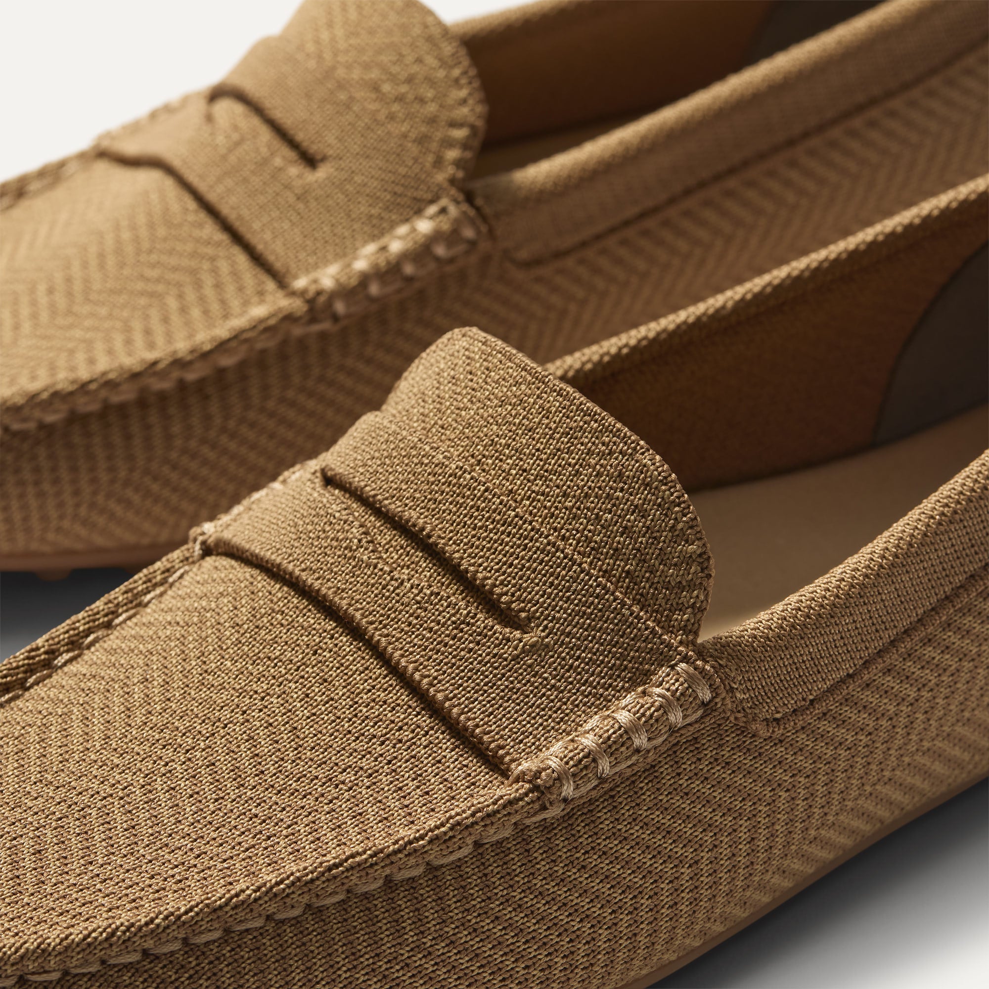 Rothy's The Men's Driver mocassino uomo Oak Herringbone knit