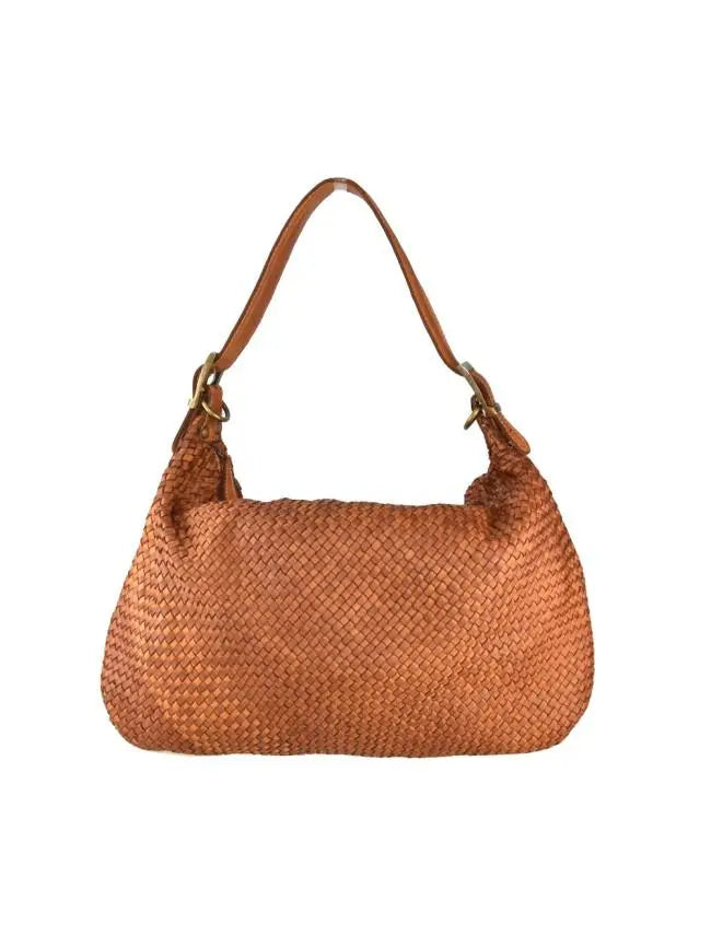 Sandro Barbera BASY55861 borsa spalla intrecciata cuoio