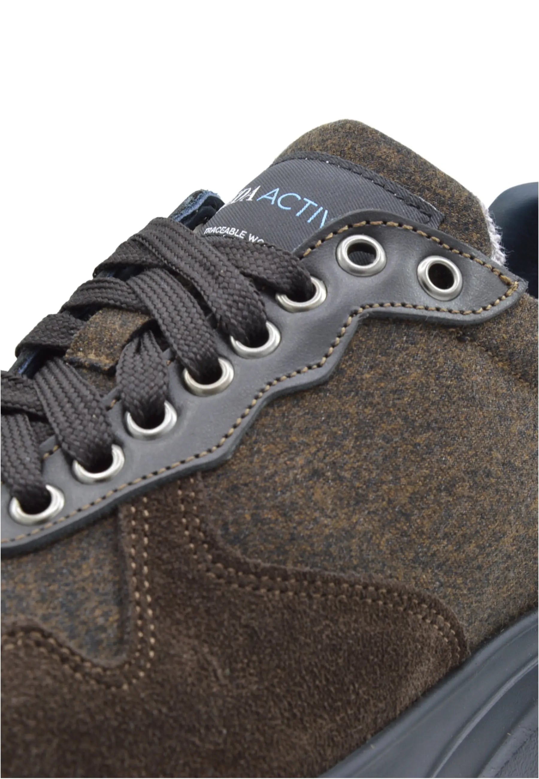 Sandro Barbera Wooly City Run sneaker marrone lana unisex