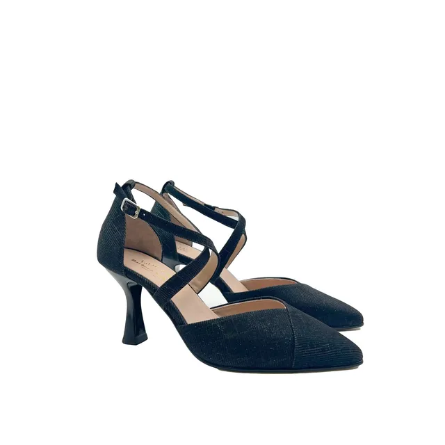 Sandro Barbera 1059 Galassia sandali donna neri tacco 75