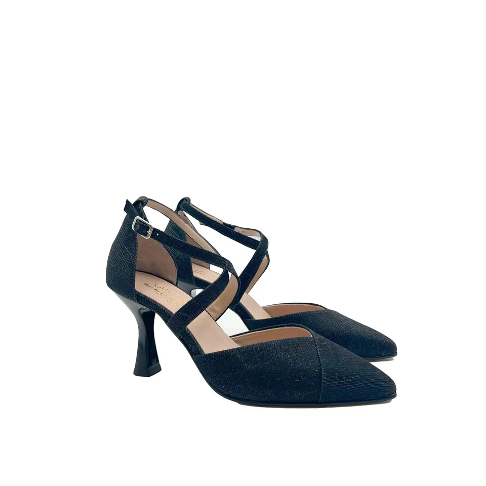 Sandro Barbera 1059 Galassia sandali donna neri tacco 75